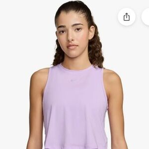 Nike Women's One Classic Dri-FIT Cropped Tank Top - Purple
